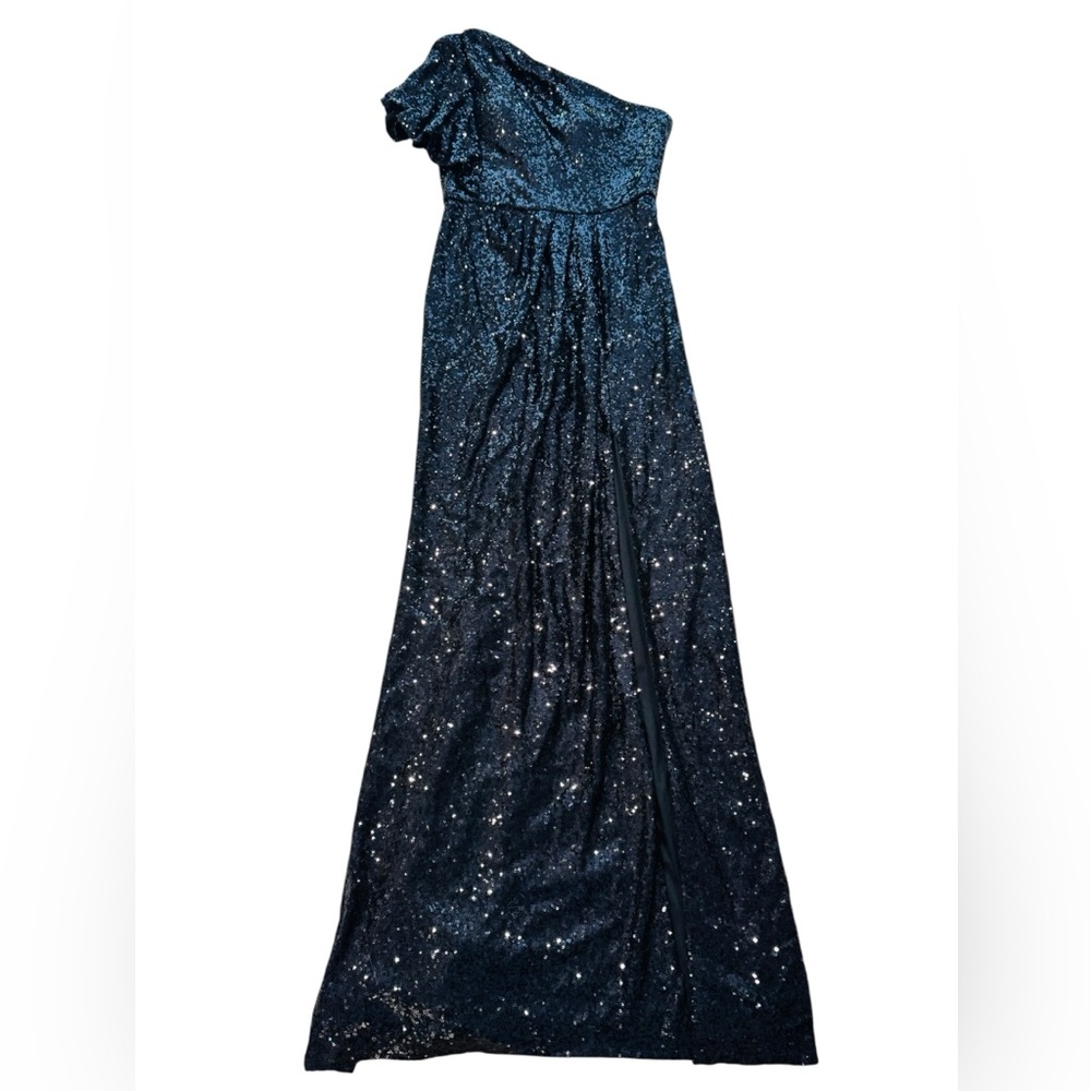 Marchesa Notte Bridesmad***One Shoulder Black Sequin Dress***US 6 $385